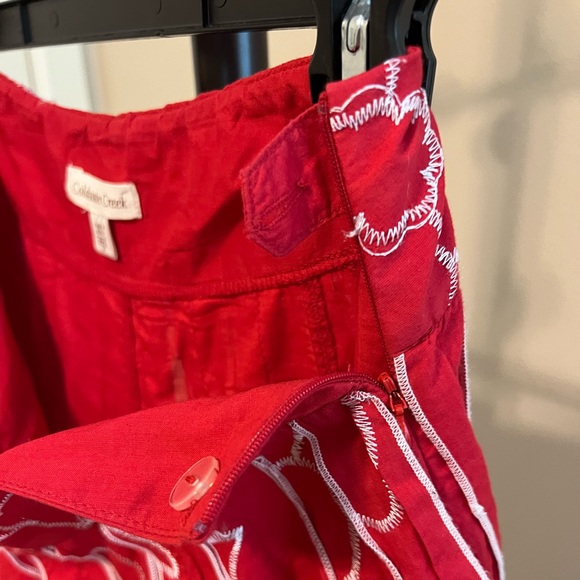 COLDWATER CREEK RED SKIRT - SIZE XS(4) - Picture 3 of 8